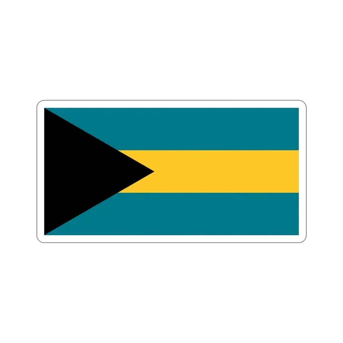 Flag of the Bahamas STICKER Vinyl Die-Cut Decal 5 Inch - The Sticker Space