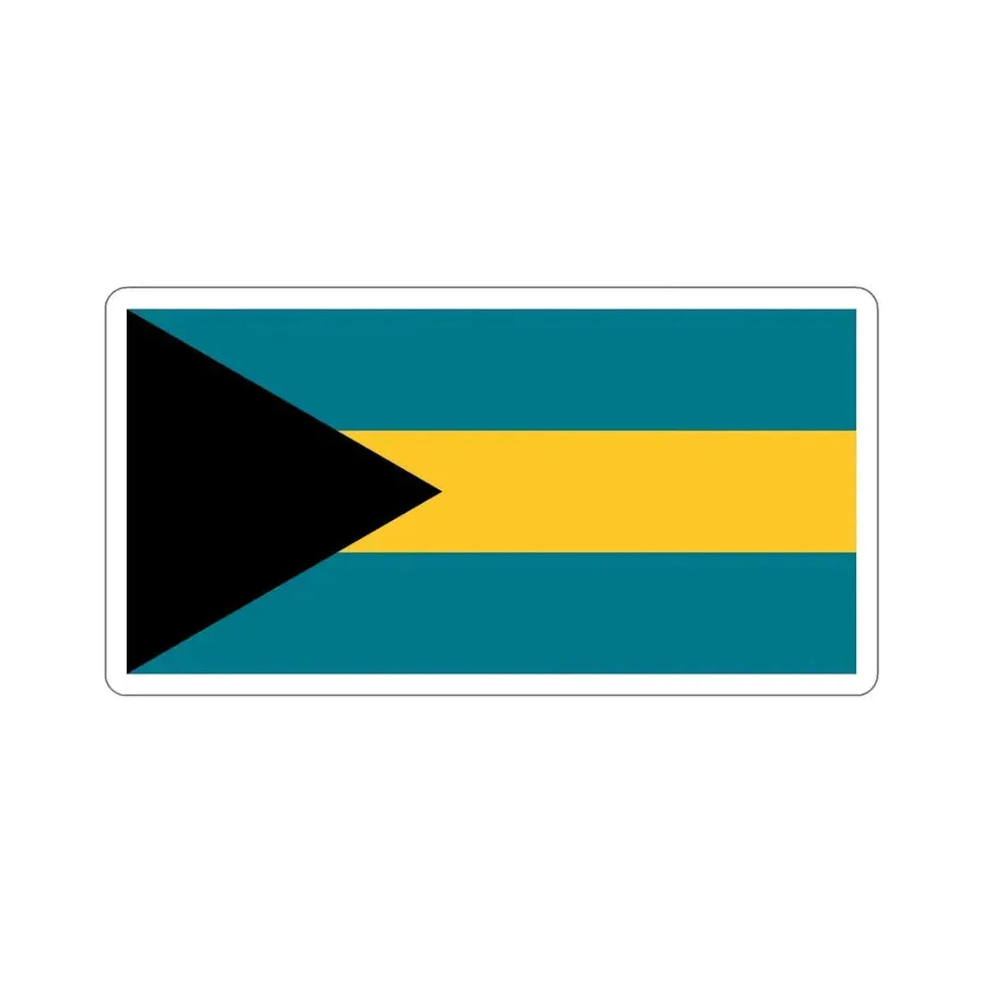 Flag of the Bahamas STICKER Vinyl Die-Cut Decal 5 Inch - The Sticker Space