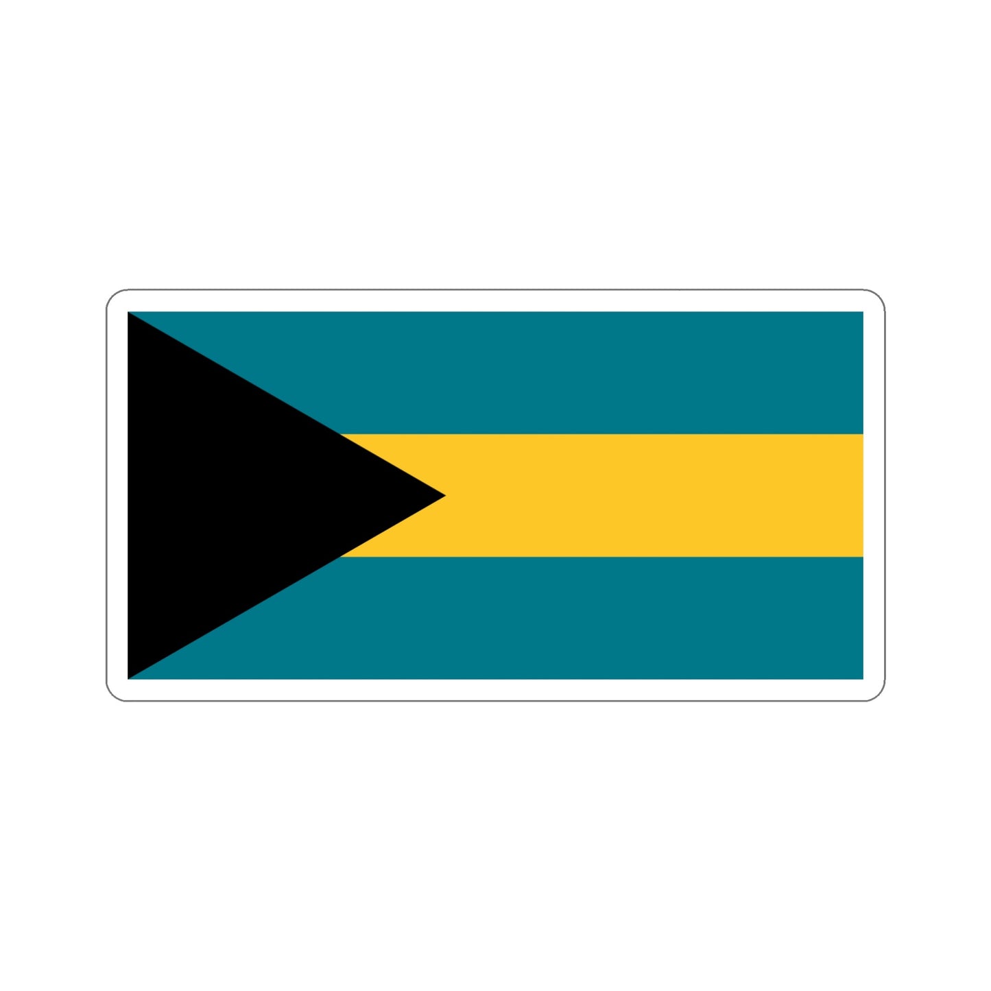 Flag of the Bahamas STICKER Vinyl Die-Cut Decal-6 Inch-The Sticker Space