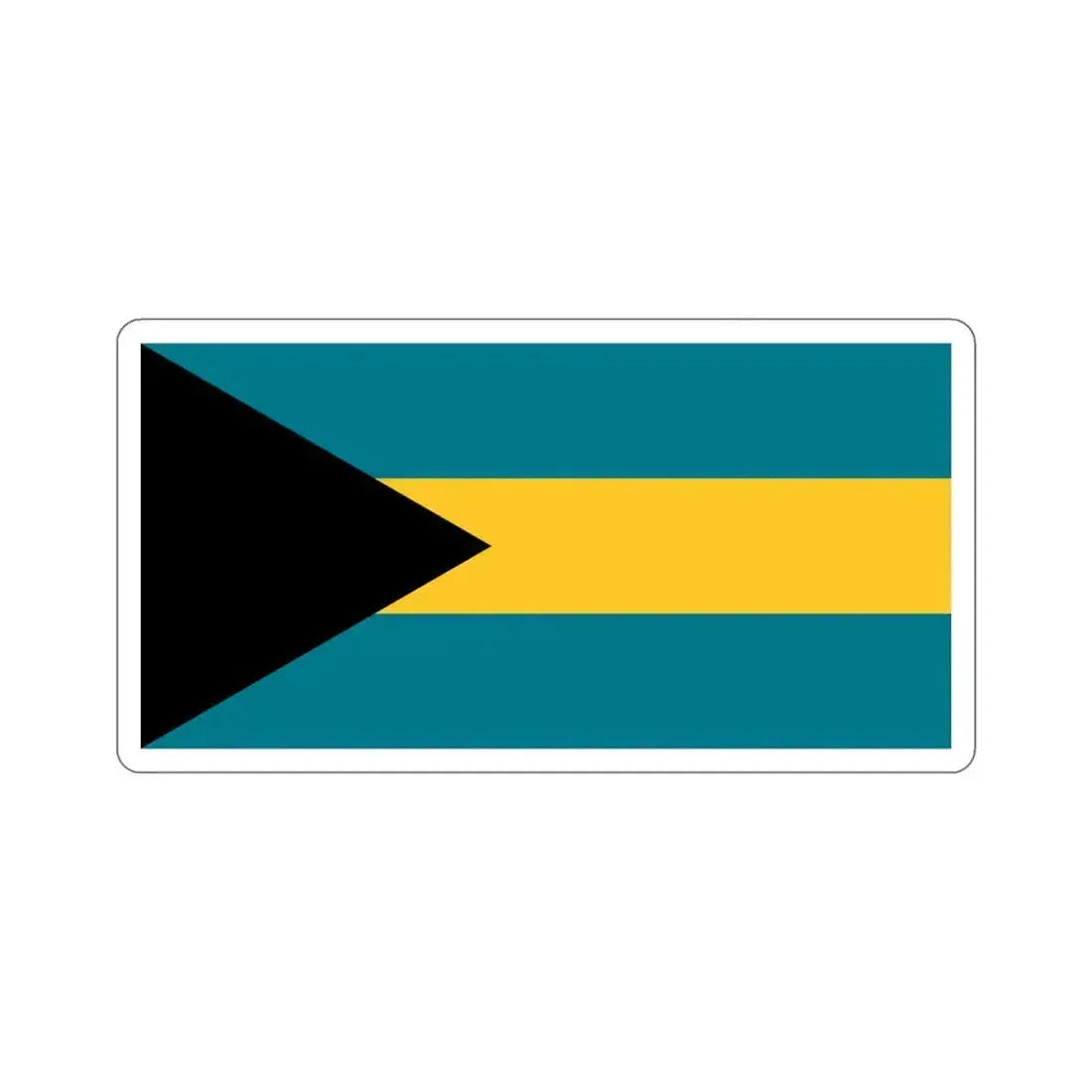 Flag of the Bahamas STICKER Vinyl Die-Cut Decal 6 Inch - The Sticker Space