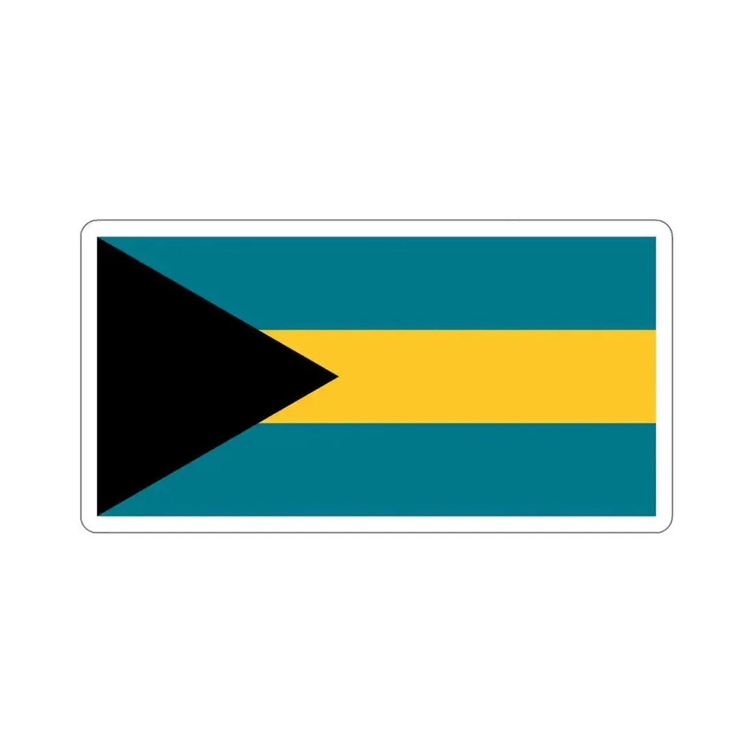 Flag of the Bahamas STICKER Vinyl Die-Cut Decal 6 Inch - The Sticker Space