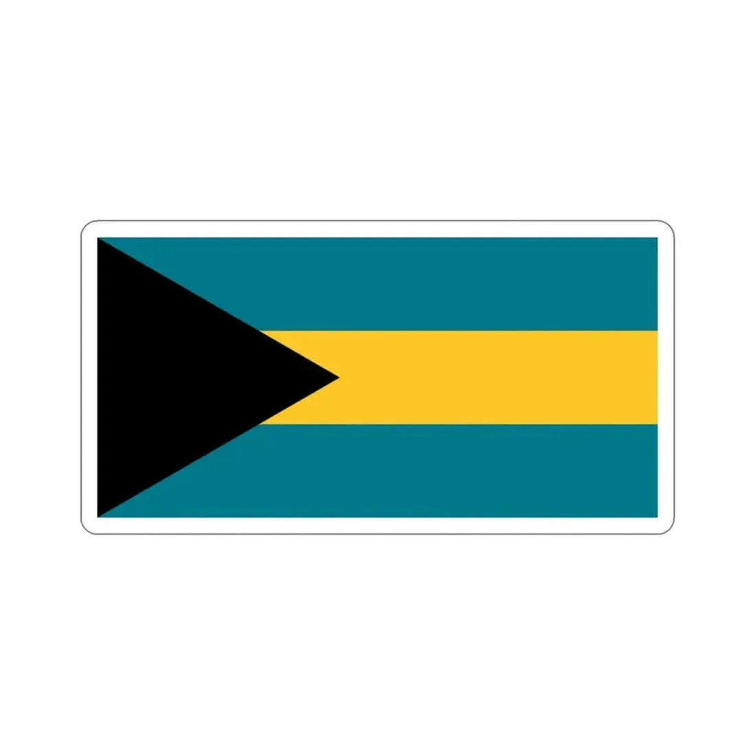 Flag of the Bahamas STICKER Vinyl Die-Cut Decal - The Sticker Space