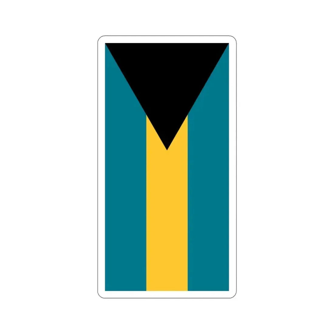 Flag of the Bahamas (Vertical) STICKER Vinyl Die-Cut Decal 3 Inch - The Sticker Space