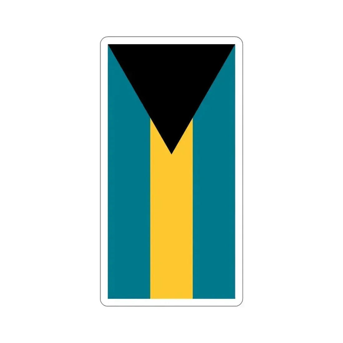 Flag of the Bahamas (Vertical) STICKER Vinyl Die-Cut Decal 4 Inch - The Sticker Space