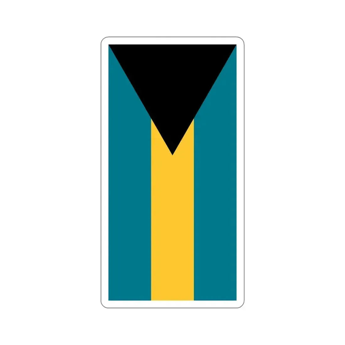 Flag of the Bahamas (Vertical) STICKER Vinyl Die-Cut Decal 6 Inch - The Sticker Space