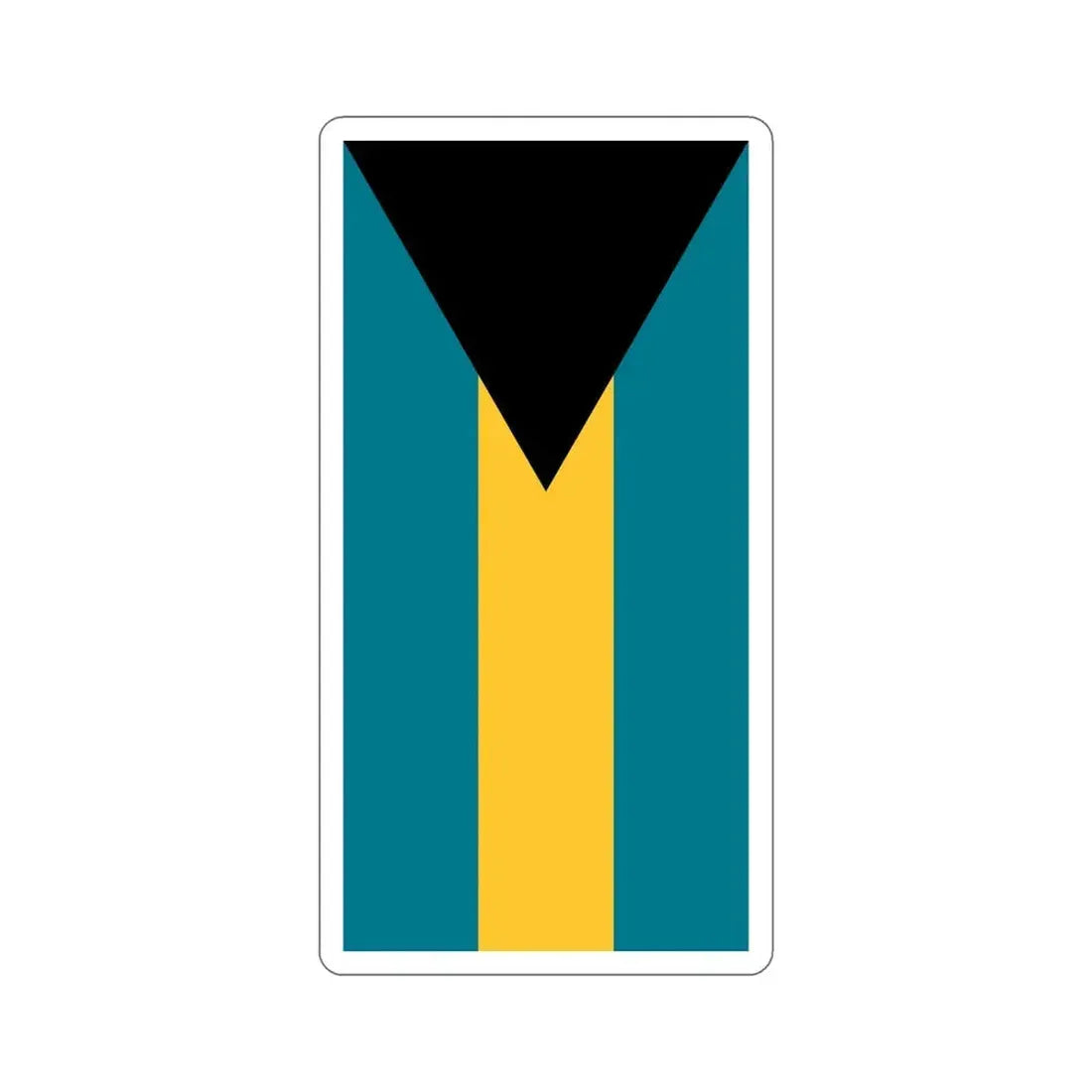 Flag of the Bahamas (Vertical) STICKER Vinyl Die-Cut Decal 6 Inch - The Sticker Space
