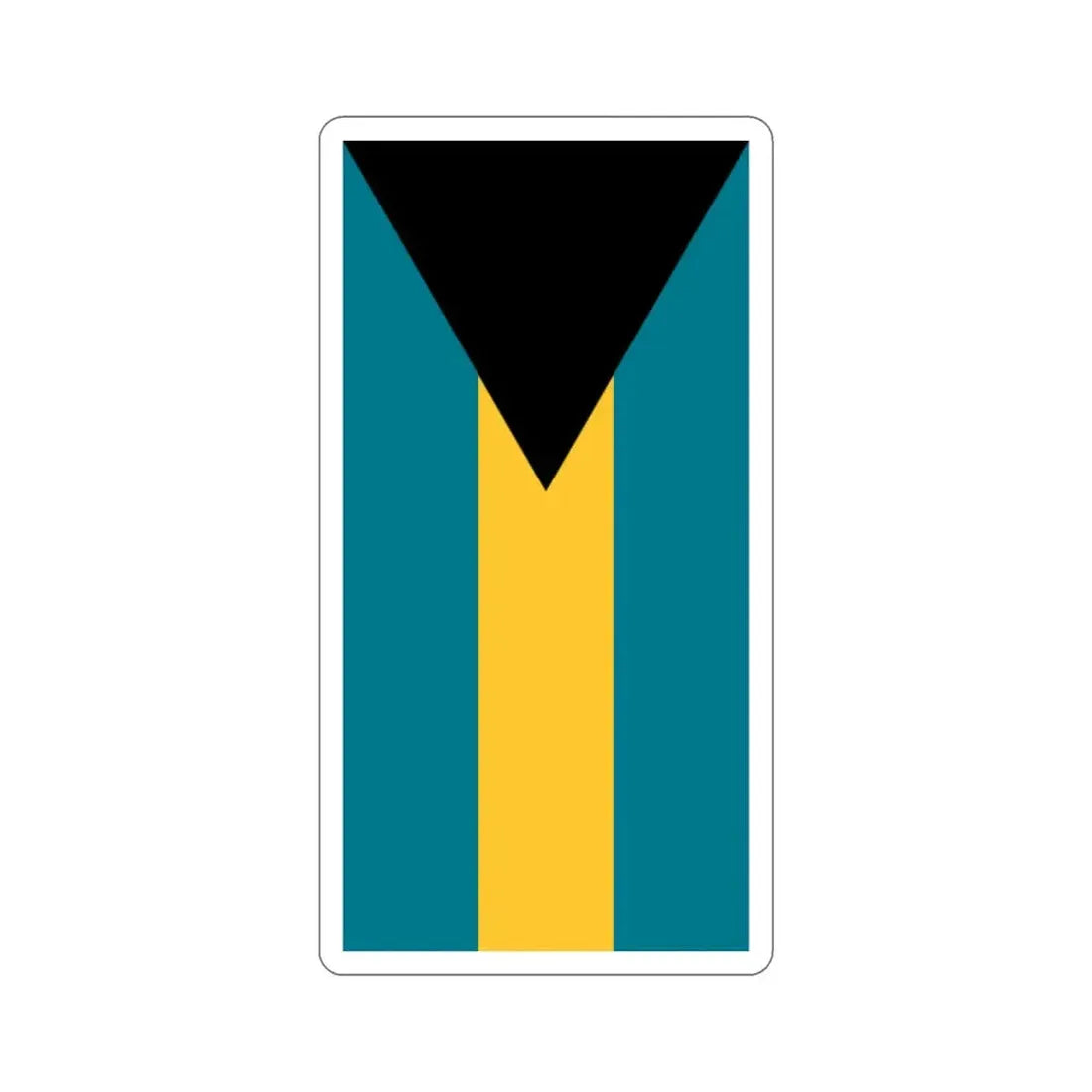 Flag of the Bahamas (Vertical) STICKER Vinyl Die-Cut Decal - The Sticker Space