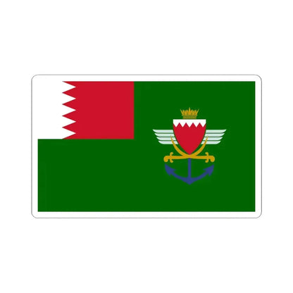 Flag of the Bahrain Defence Force (Bahrain) STICKER Vinyl Kiss-Cut Decal 6 Inch White - The Sticker Space