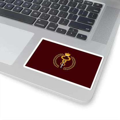 Flag of the Bahrain Defence Force Royal Medical Services (Bahrain) STICKER Vinyl Kiss-Cut Decal - The Sticker Space
