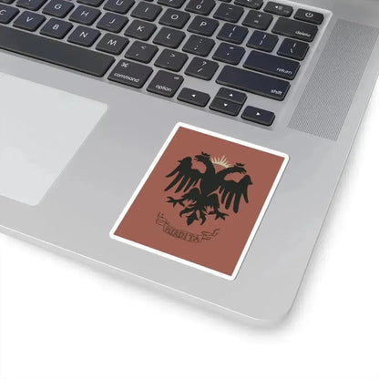 Flag of the Bajrak of Kashnjeti 1878 (Albania) STICKER Vinyl Kiss-Cut Decal - The Sticker Space