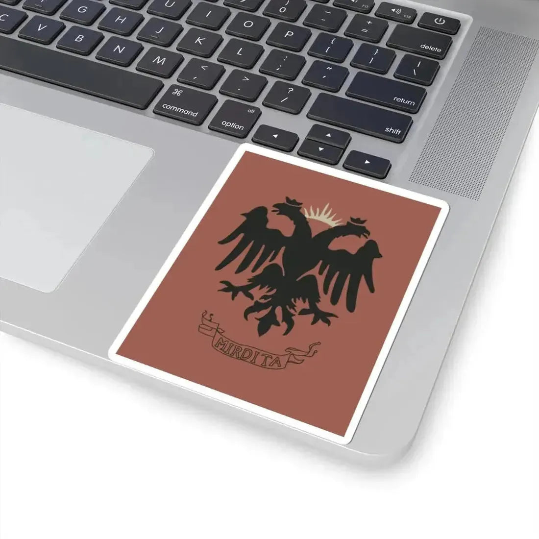 Flag of the Bajrak of Kashnjeti 1878 (Albania) STICKER Vinyl Kiss-Cut Decal - The Sticker Space
