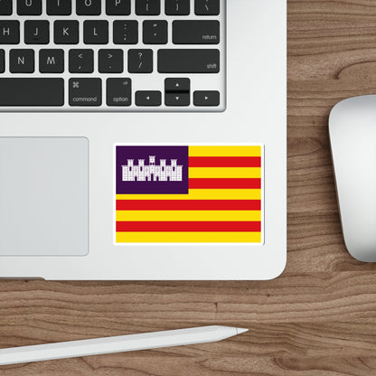 Flag of the Balearic Islands Spain STICKER Vinyl Die-Cut Decal-The Sticker Space