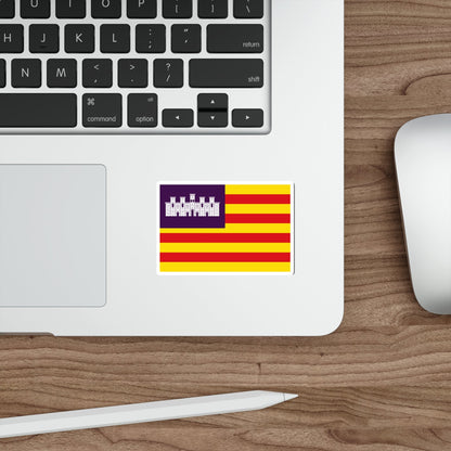 Flag of the Balearic Islands Spain STICKER Vinyl Die-Cut Decal-The Sticker Space