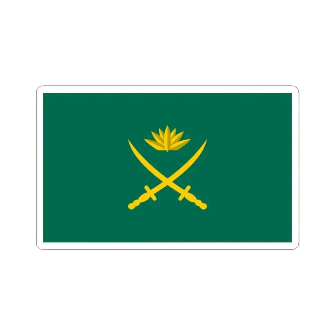 Flag of the Bangladesh Army (Bangladesh) STICKER Vinyl Kiss-Cut Decal 2 Inch White - The Sticker Space