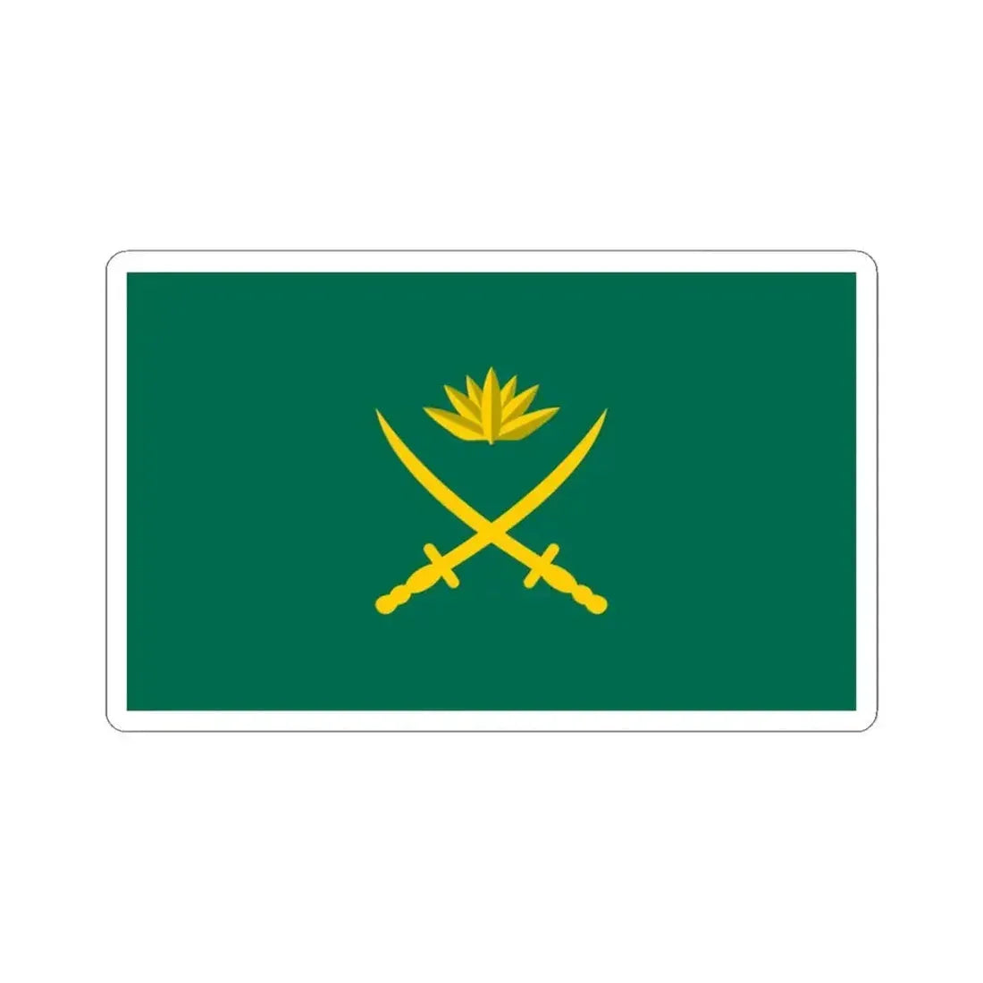 Flag of the Bangladesh Army (Bangladesh) STICKER Vinyl Kiss-Cut Decal 3 Inch White - The Sticker Space