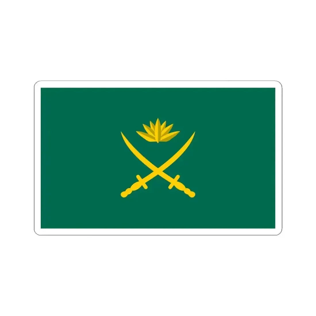 Flag of the Bangladesh Army (Bangladesh) STICKER Vinyl Kiss-Cut Decal 4 Inch White - The Sticker Space