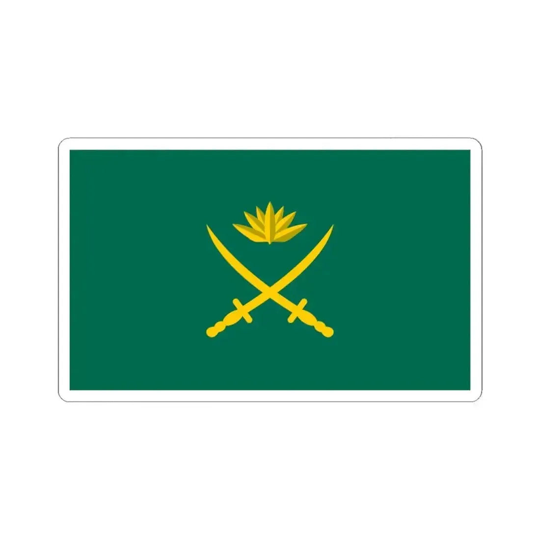Flag of the Bangladesh Army (Bangladesh) STICKER Vinyl Kiss-Cut Decal 6 Inch White - The Sticker Space