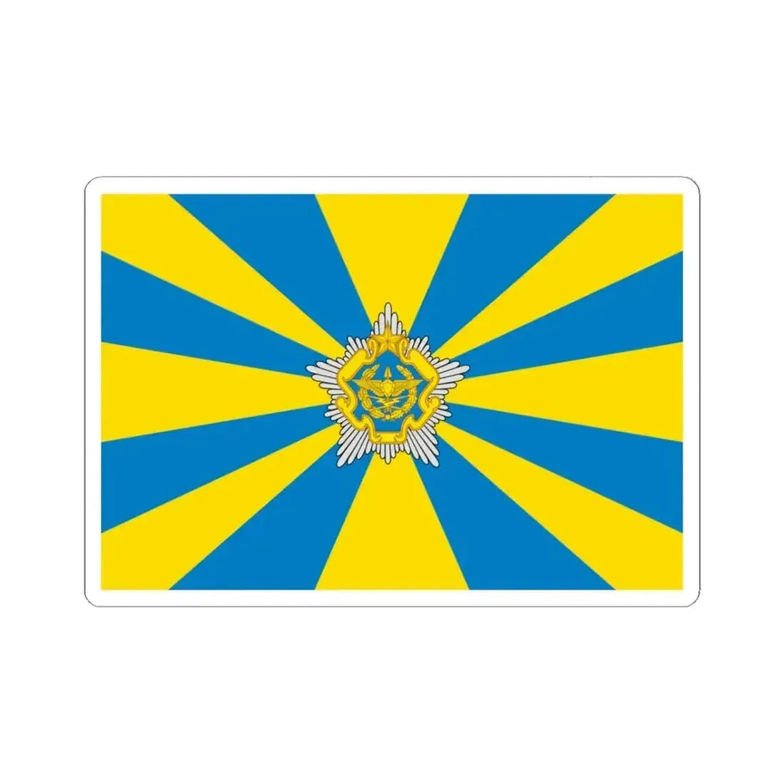 Flag of the Belarusian Air Force (Belarus) STICKER Vinyl Kiss-Cut Decal 3 Inch White - The Sticker Space