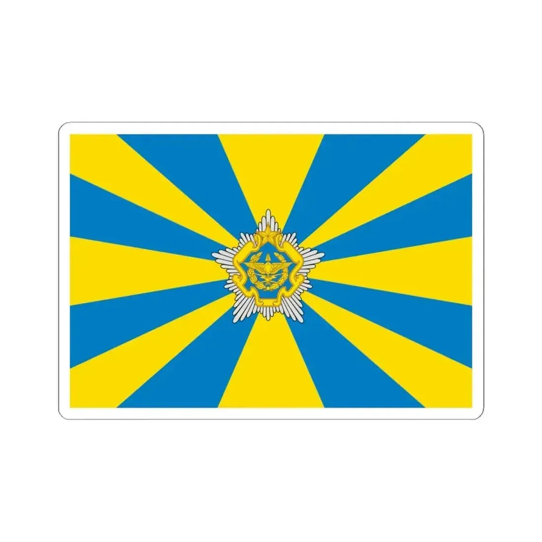 Flag of the Belarusian Air Force (Belarus) STICKER Vinyl Kiss-Cut Decal 4 Inch White - The Sticker Space