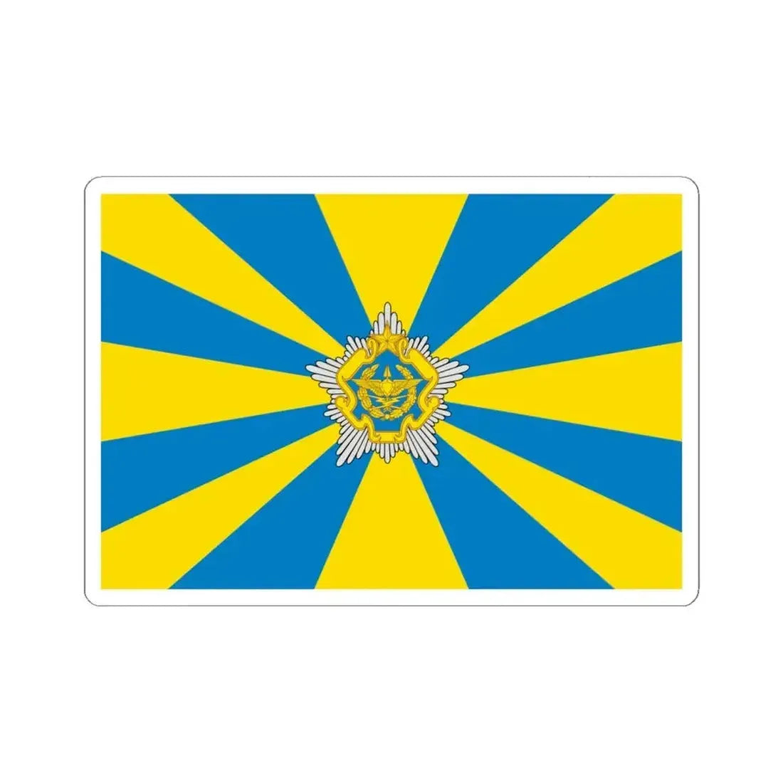 Flag of the Belarusian Air Force (Belarus) STICKER Vinyl Kiss-Cut Decal 6 Inch White - The Sticker Space