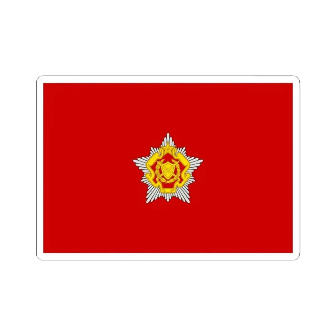 Flag of the Belarusian Land Forces (Belarus) STICKER Vinyl Kiss-Cut Decal 2 Inch White - The Sticker Space