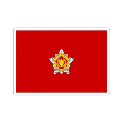 Flag of the Belarusian Land Forces (Belarus) STICKER Vinyl Kiss-Cut Decal 3 Inch White - The Sticker Space