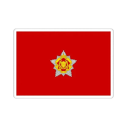 Flag of the Belarusian Land Forces (Belarus) STICKER Vinyl Kiss-Cut Decal 4 Inch White - The Sticker Space