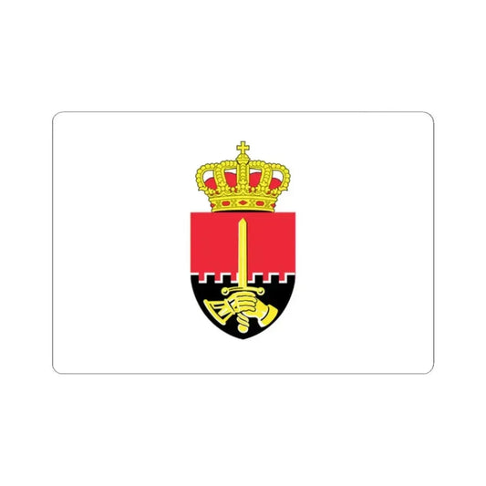Flag of the Belgian Land Component (Belgium) STICKER Vinyl Kiss-Cut Decal 2 Inch White - The Sticker Space