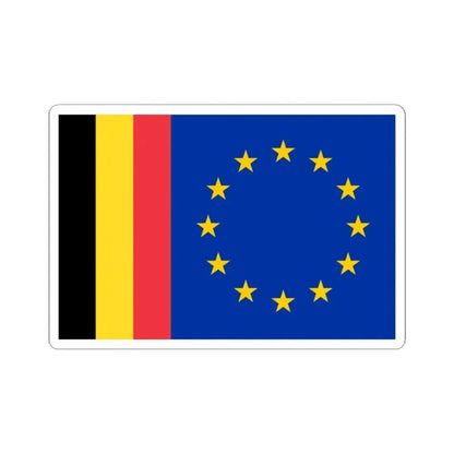 Flag of the Belgo-European Studies Center for Flags (Belgium) STICKER Vinyl Kiss-Cut Decal 2 Inch White - The Sticker Space
