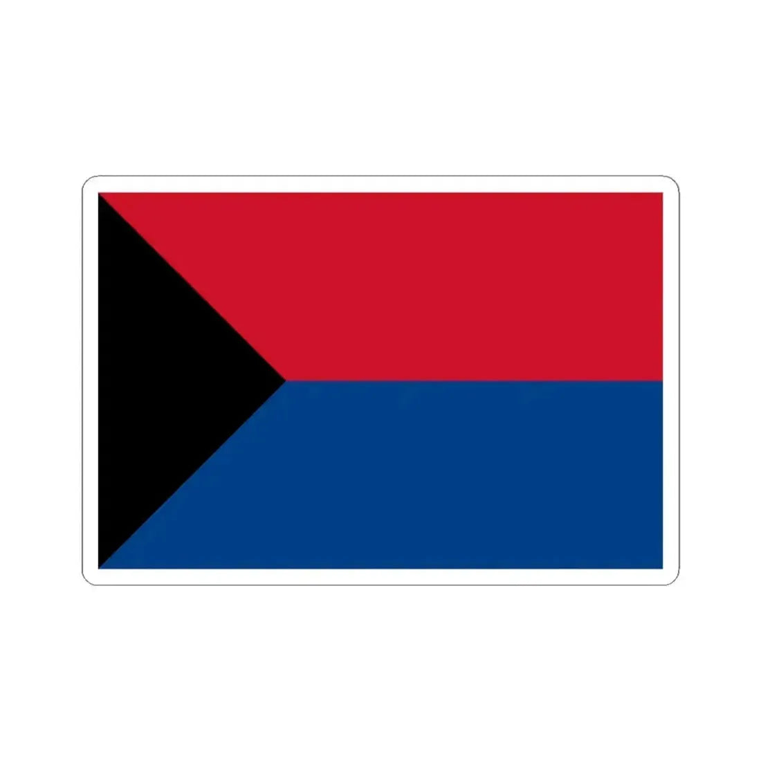 Flag of the Belize Peoples Development Movement (Belize) STICKER Vinyl Kiss-Cut Decal 4 Inch White - The Sticker Space