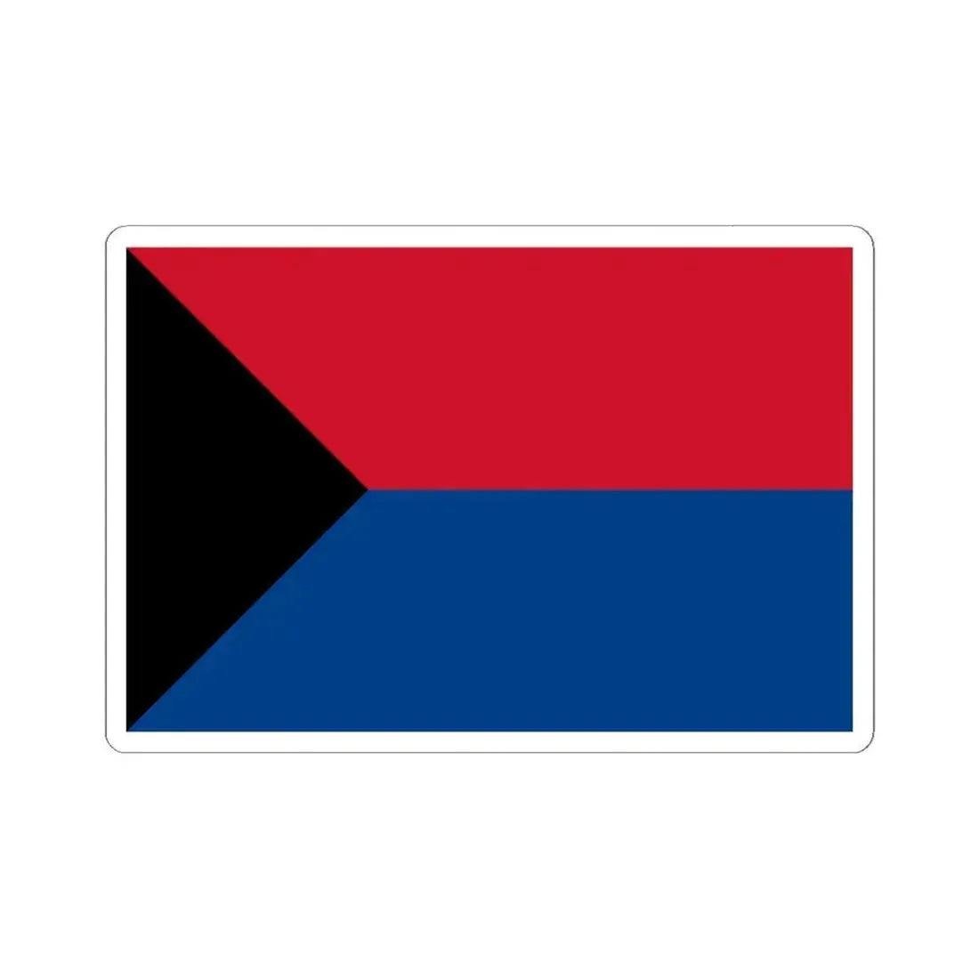 Flag of the Belize Peoples Development Movement (Belize) STICKER Vinyl Kiss-Cut Decal 6 Inch White - The Sticker Space