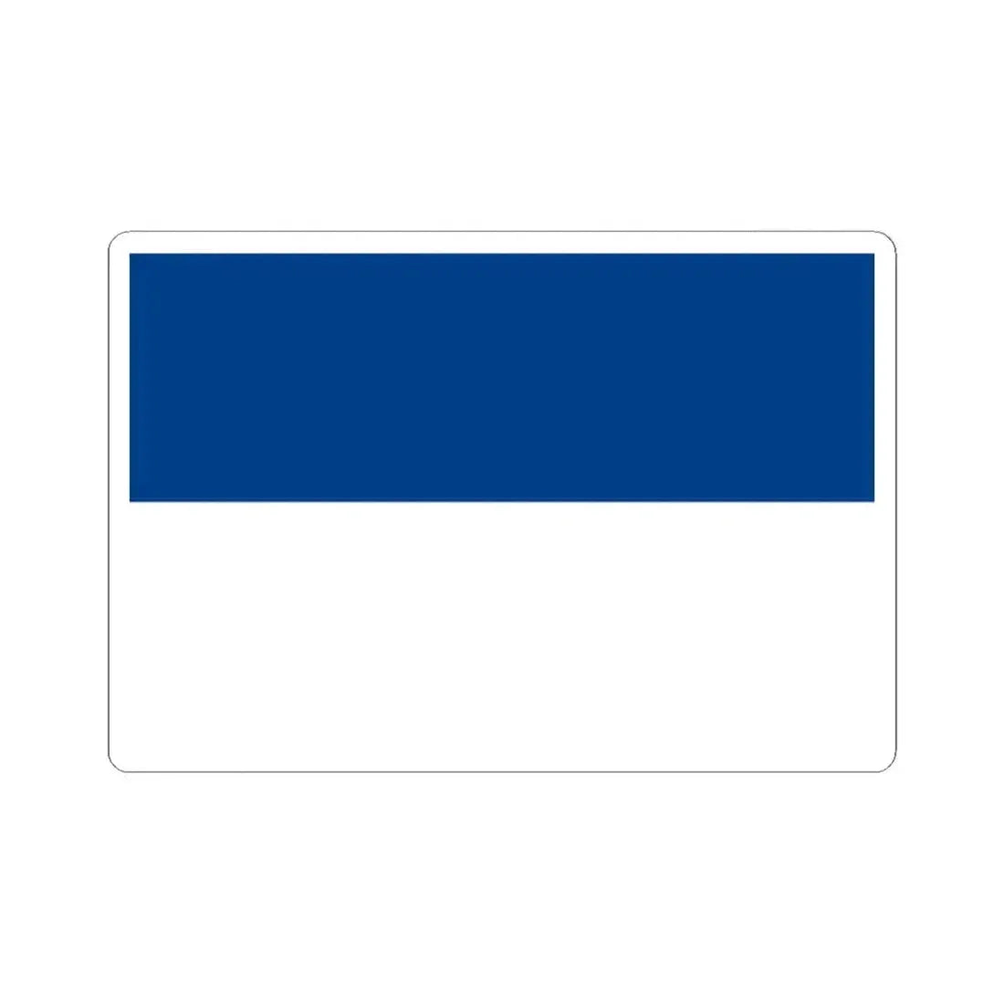 Flag of the Belize Peoples United Party (Belize) STICKER Vinyl Kiss-Cut Decal 2 Inch White - The Sticker Space