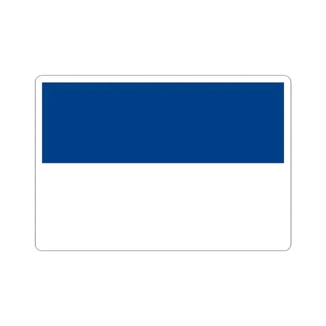 Flag of the Belize Peoples United Party (Belize) STICKER Vinyl Kiss-Cut Decal 3 Inch White - The Sticker Space