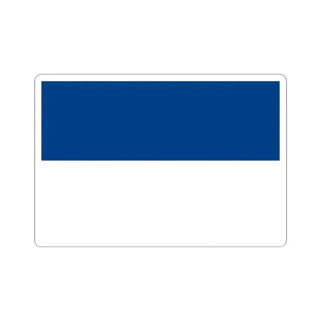 Flag of the Belize Peoples United Party (Belize) STICKER Vinyl Kiss-Cut Decal 4 Inch White - The Sticker Space