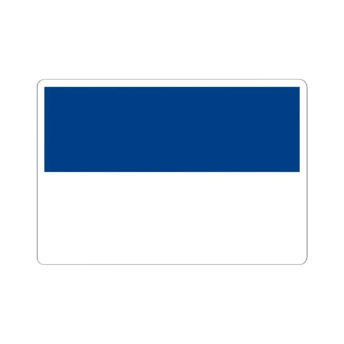 Flag of the Belize Peoples United Party (Belize) STICKER Vinyl Kiss-Cut Decal 6 Inch White - The Sticker Space