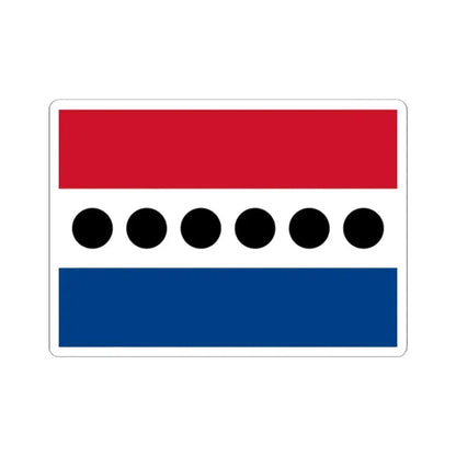 Flag of the Belize United Democratic Party (Belize) STICKER Vinyl Kiss-Cut Decal 2 Inch White - The Sticker Space