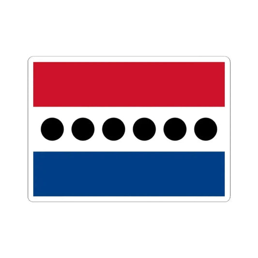 Flag of the Belize United Democratic Party (Belize) STICKER Vinyl Kiss-Cut Decal 2 Inch White - The Sticker Space