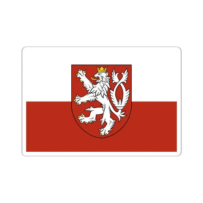 Flag of the Bohemian Coat of Arms (Czech Republic) STICKER Vinyl Kiss-Cut Decal 6 Inch White - The Sticker Space