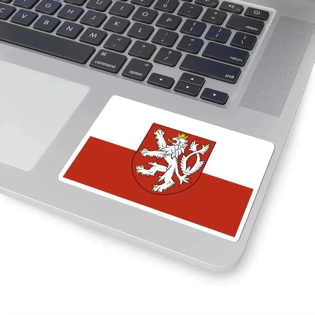 Flag of the Bohemian Coat of Arms (Czech Republic) STICKER Vinyl Kiss-Cut Decal - The Sticker Space