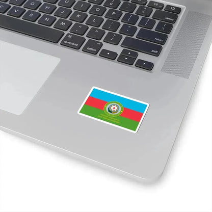 Flag of the Border Regiments Reverse (Azerbaijan) STICKER Vinyl Kiss-Cut Decal - The Sticker Space