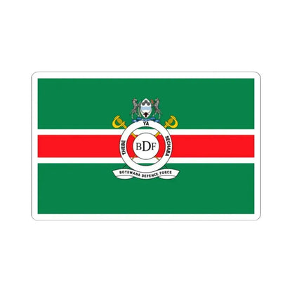 Flag of the Botswana Defence Force (Botswana) STICKER Vinyl Kiss-Cut Decal 2 Inch White - The Sticker Space