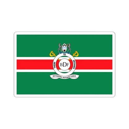 Flag of the Botswana Defence Force (Botswana) STICKER Vinyl Kiss-Cut Decal 3 Inch White - The Sticker Space
