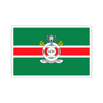 Flag of the Botswana Defence Force (Botswana) STICKER Vinyl Kiss-Cut Decal 4 Inch White - The Sticker Space