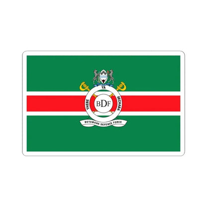 Flag of the Botswana Defence Force (Botswana) STICKER Vinyl Kiss-Cut Decal 6 Inch White - The Sticker Space