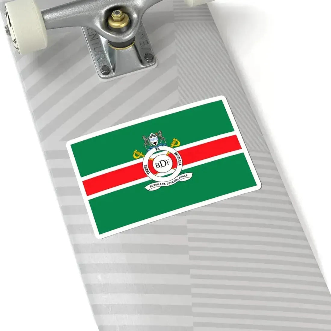 Flag of the Botswana Defence Force (Botswana) STICKER Vinyl Kiss-Cut Decal - The Sticker Space