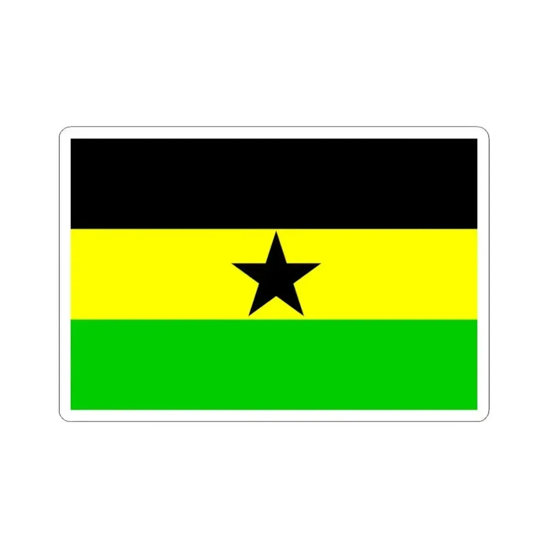Flag of the Botswana Peoples Party (Botswana) STICKER Vinyl Kiss-Cut Decal 3 Inch White - The Sticker Space