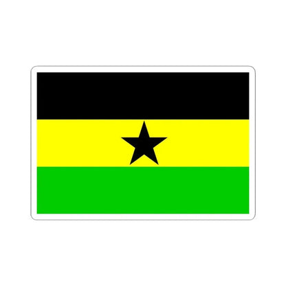 Flag of the Botswana Peoples Party (Botswana) STICKER Vinyl Kiss-Cut Decal 4 Inch White - The Sticker Space