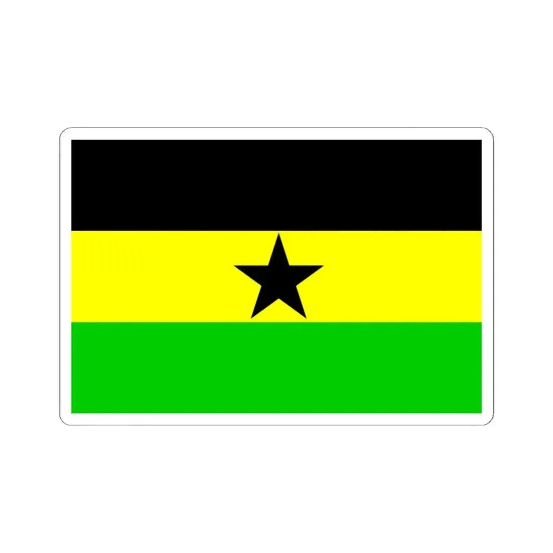 Flag of the Botswana Peoples Party (Botswana) STICKER Vinyl Kiss-Cut Decal 6 Inch White - The Sticker Space