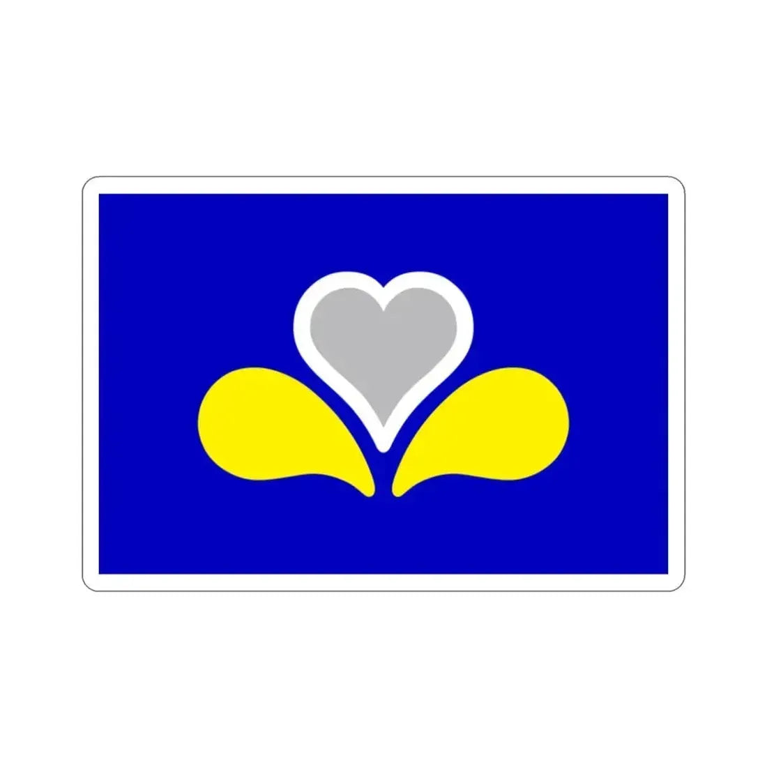 Flag of the Brussels Capital Region 2 Belgium STICKER Vinyl Die-Cut Decal 2 Inch - The Sticker Space
