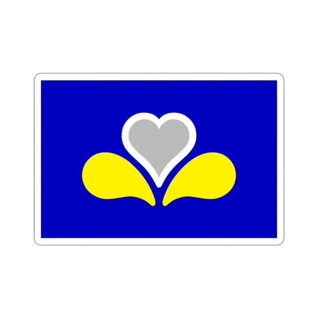 Flag of the Brussels Capital Region 2 Belgium STICKER Vinyl Die-Cut Decal 2 Inch - The Sticker Space